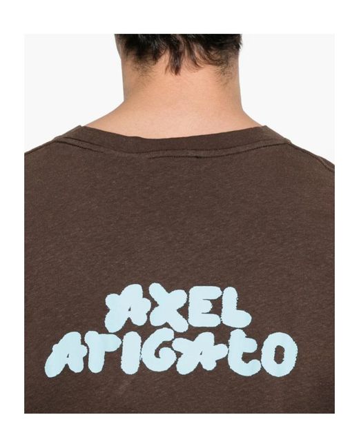 Axel Arigato Brown Short-Sleeved T-Shirt for men