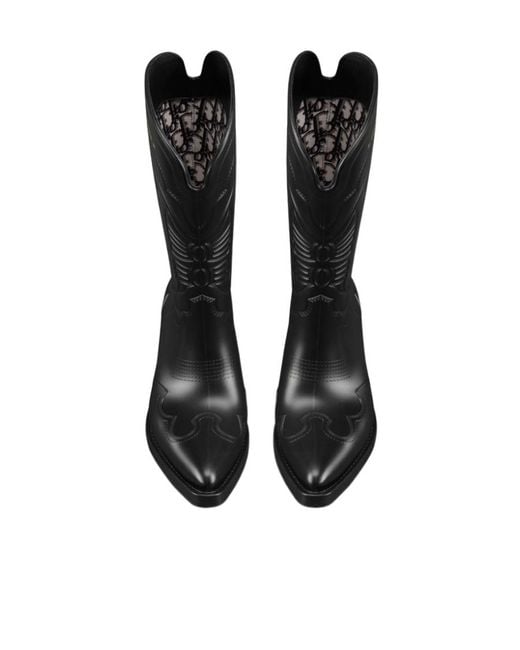 Dior Black Wind Mid-Calf Boots
