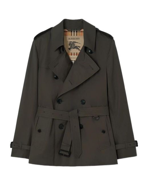 Burberry Black Kensington Belted Trench Coat for men