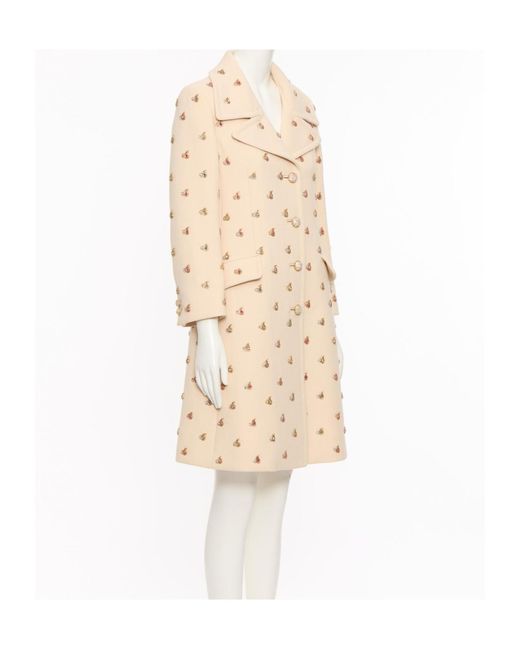 Valentino Natural Long Sleeve Coat