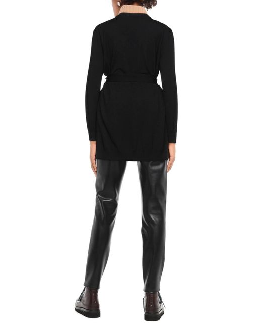 Dolce & Gabbana Black Minimalist V-Neck Long-Sleeve Knit Cardigan