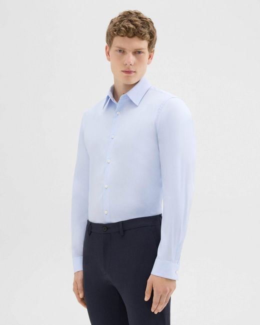 Theory Blue Sylvain Button-Up Shirt for men