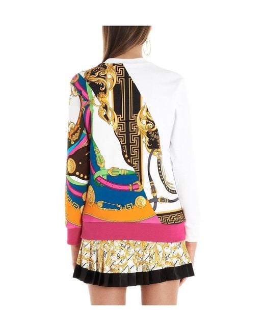Versace Pink Printed Sweater