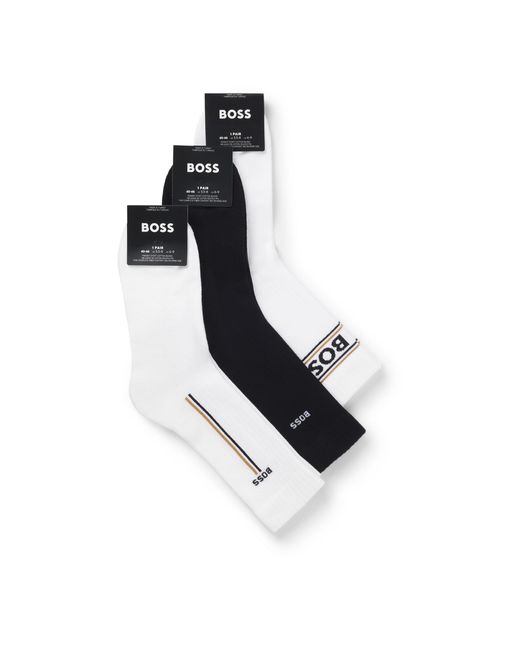 Boss White Casual And Comfortable Socks for men