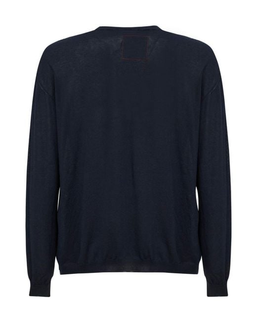 Uma Wang Blue Crew Neck Knitwear for men