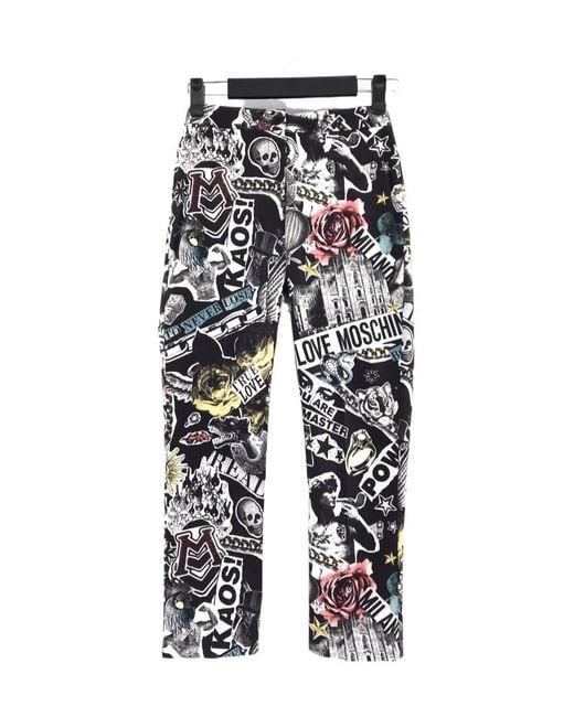Moschino White Logo Jeans
