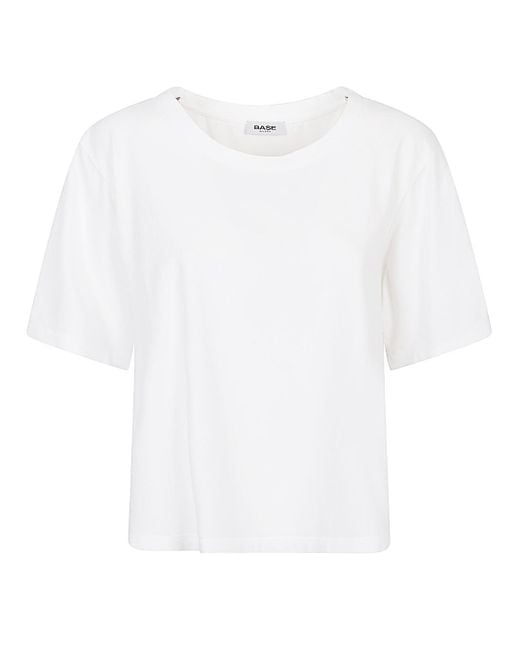 Baserange White Crew Neck T-Shirt