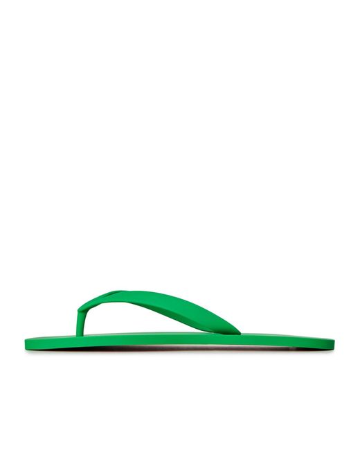 Christian Louboutin Green Solid Color Flip Flops for men