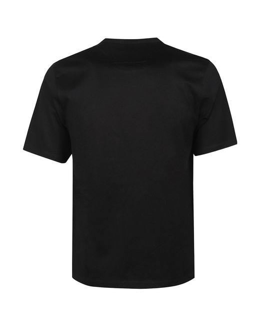C P Company Black Logo-Patch T-Shirt for men
