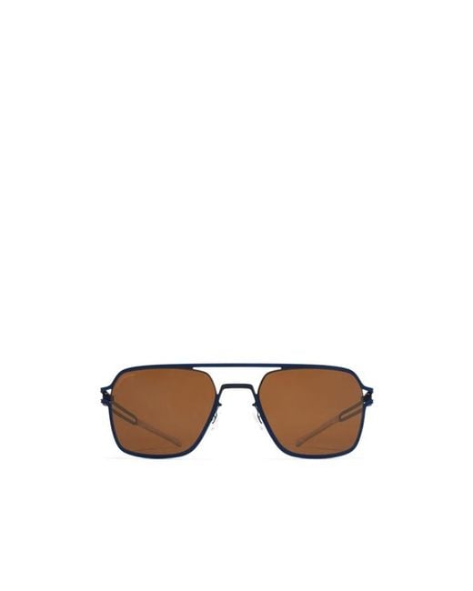 Mykita Brown Riku Navigator Frame Sunglasses