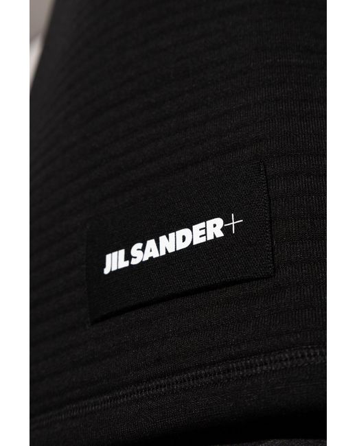 Jil Sander Black Logo Patch Jumper