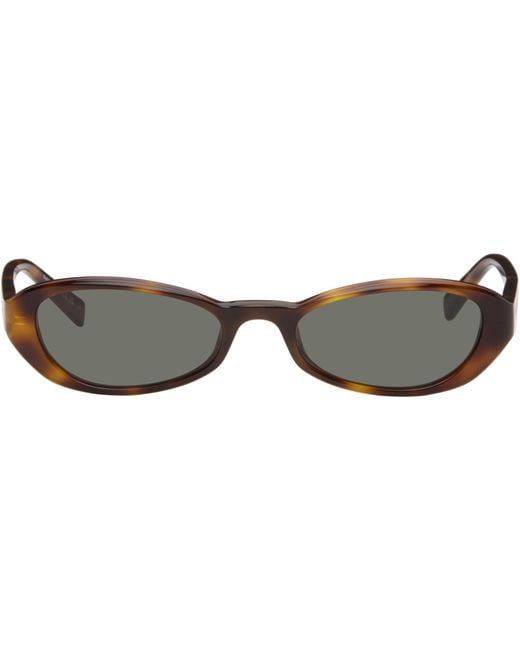 Saint Laurent Multicolor Eyewear Oval Frame Sunglasses