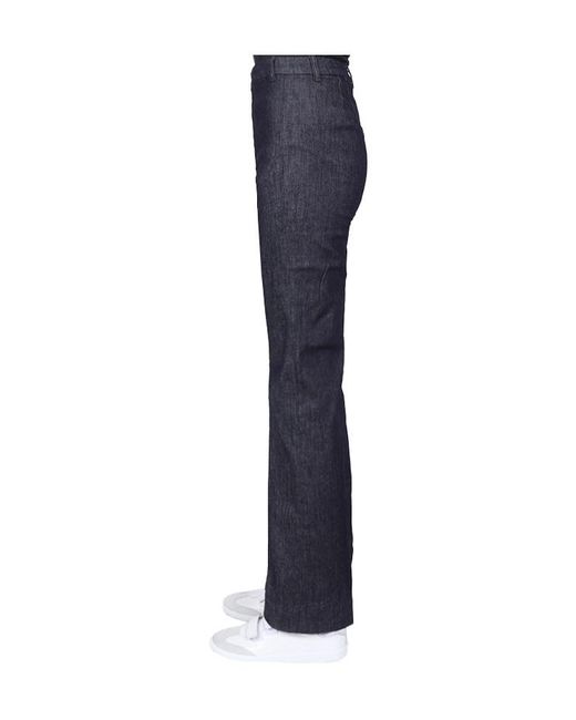 Max Mara Blue Belt-Loop Slacks