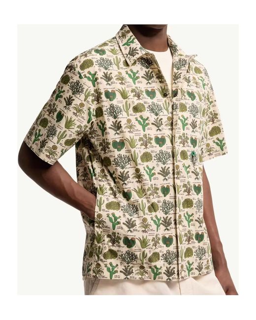 Moncler Multicolor Grenoble Day Namic Botanical Print Shirt for men