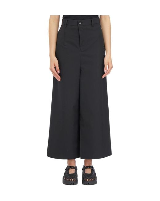 Junya Watanabe Black Front Slit Skirt