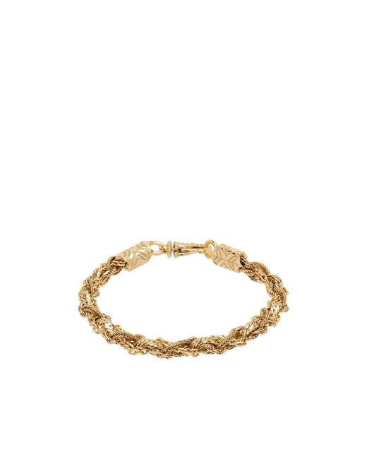 Emanuele Bicocchi Metallic Round Braid Bracelet for men