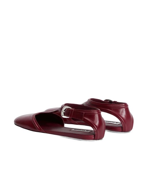 Jil Sander Purple Mary Jane Shoes