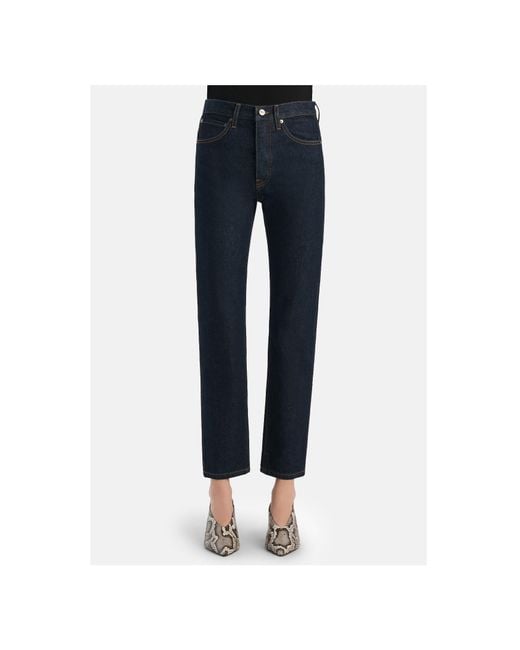 Khaite Blue Straight-Leg Jeans