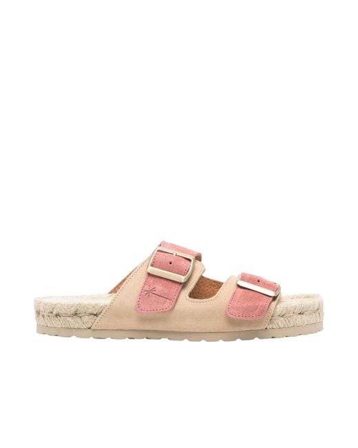 Manebí Pink Venice Suede Espadrilles