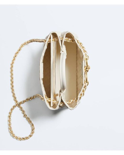 Bottega Veneta Gray Small Andiamo Chain