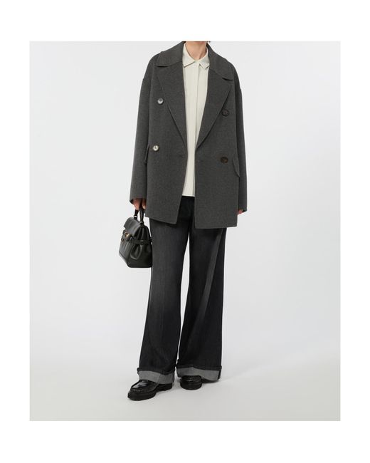 Max Mara Gray 'S Lusso Wide Leg Jeans