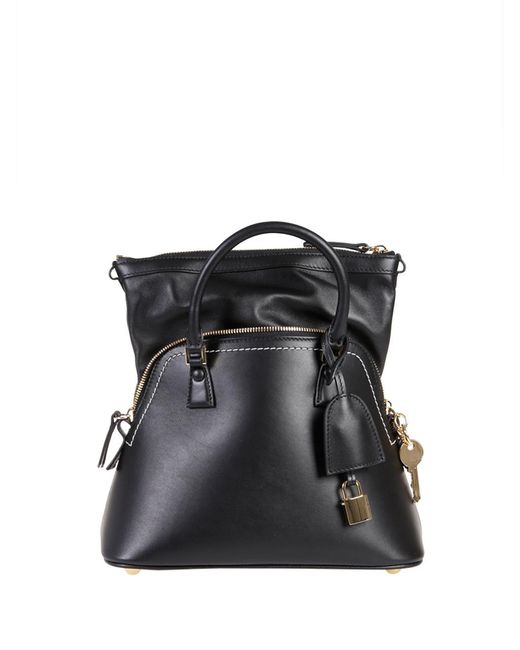 Maison Margiela Black 5Ac Mini Tote Bag