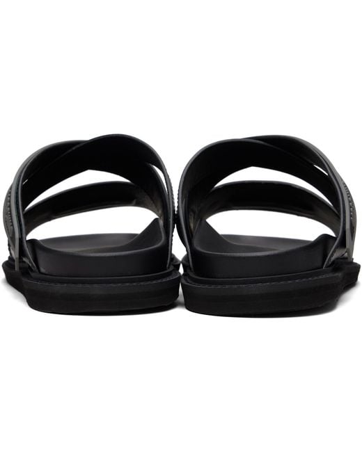 Moschino Black Sporty Slippers for men