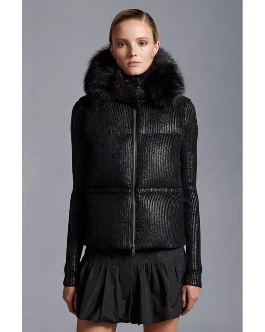 Moncler Black Mergule Down Gilet