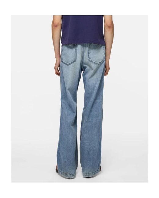 Acne Blue Denim Trousers for men