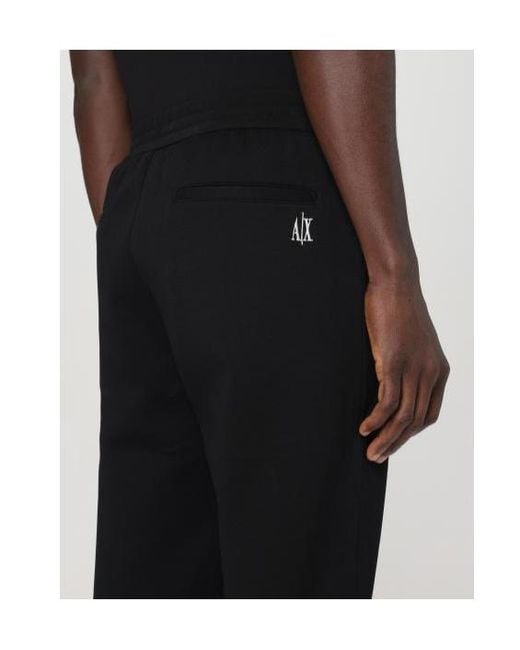 ARMANI EXCHANGE Black Lightweight Jogger Pants for men