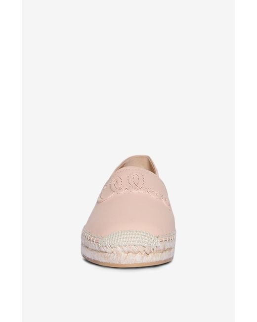 Chloé Pink Round-Toe Flat Shoes