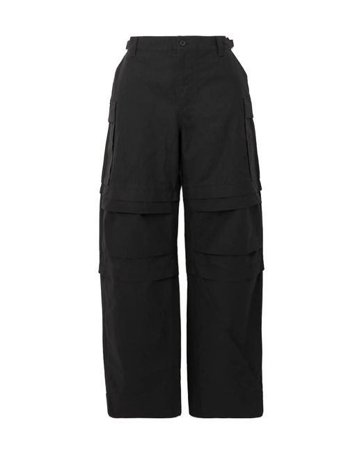 Wardrobe NYC Black Cotton Cargo Pants