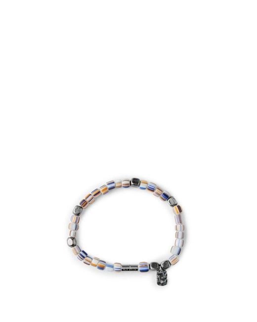 Paul Smith White Embellished Bracelet for men