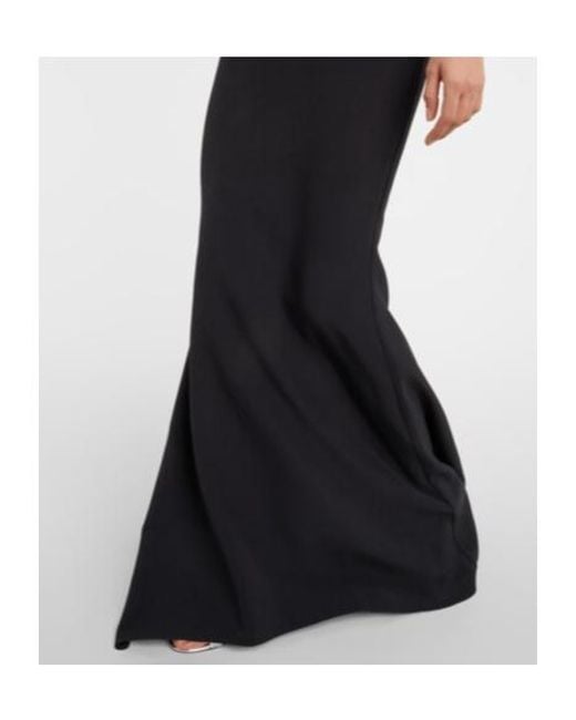 Safiyaa Black Pollina Crepe Dress