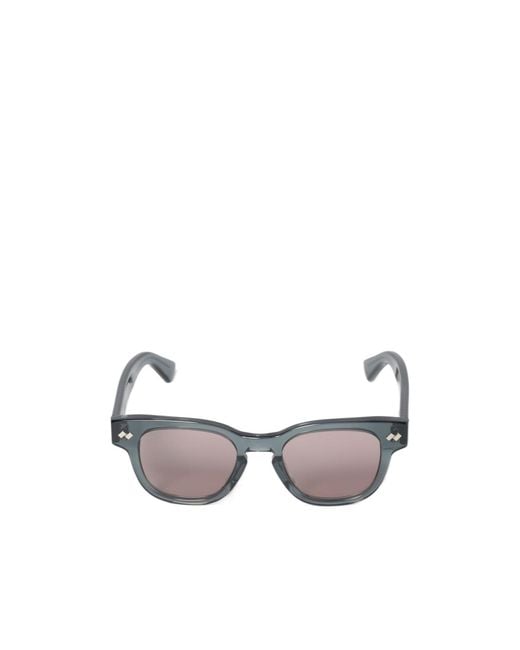 Bottega Veneta White Eyewear Square Frame Sunglasses for men