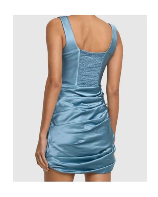 GIUSEPPE DI MORABITO Blue Pendulous Mini Dress