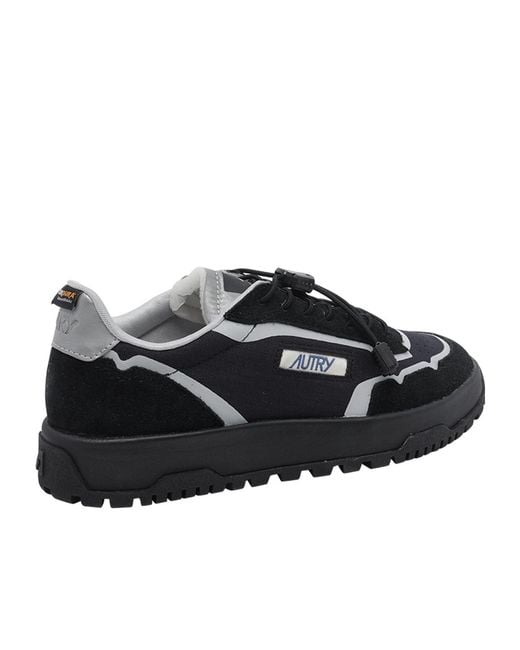 Autry Black Wildpeace Low-Top Sneakers for men