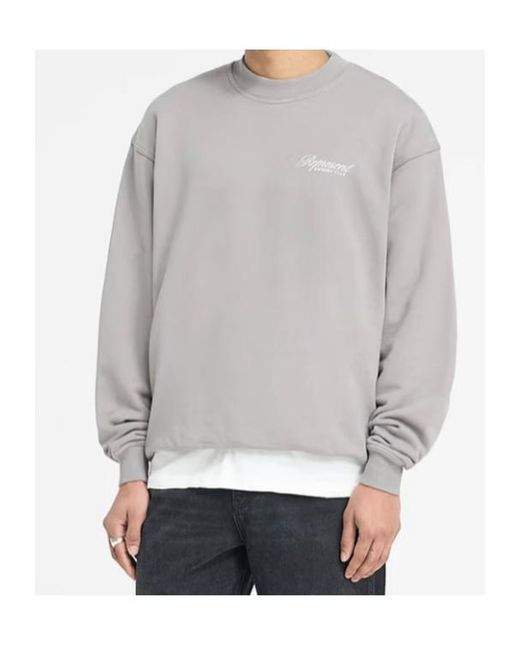 Represent Gray Logo Printed Crewneck Sweatshirt for men