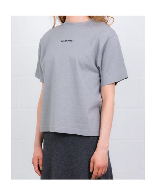 Balenciaga Blue Short-Sleeved T-Shirt