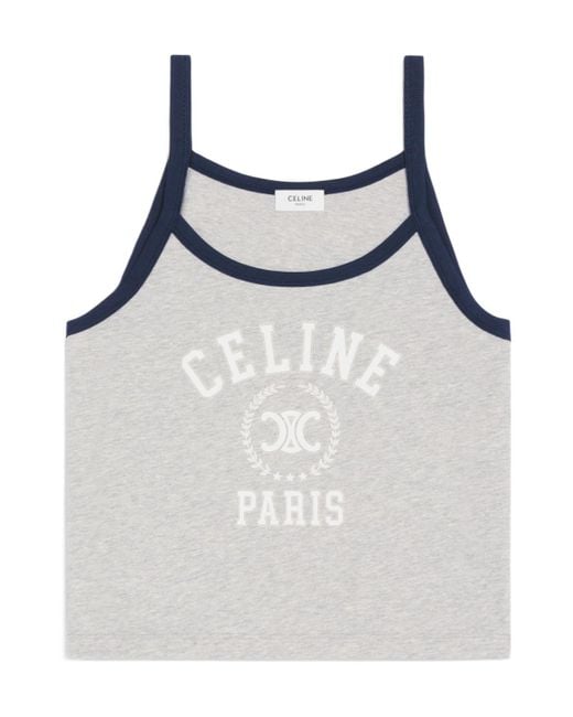 Celine Tank Top in Blue | Lyst
