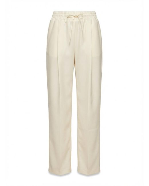 AYA MUSE Natural Checkered Trousers