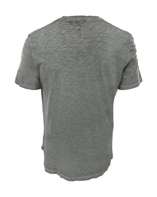Just Cavalli Gray V-Neck Short-Sleeved T-Shirt for men