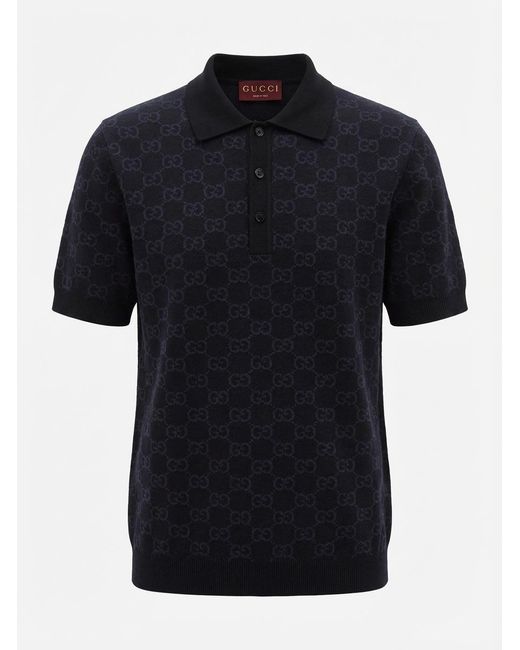 Gucci Black Polo Shirts for men