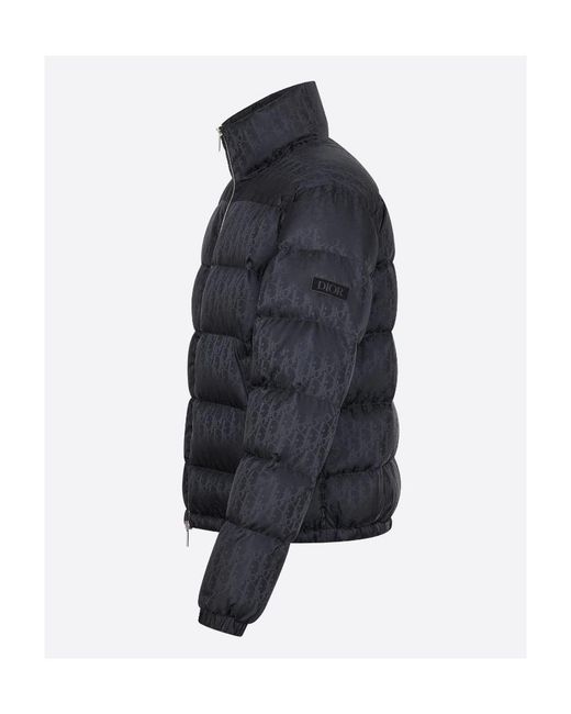 Dior Black Homme Zip-Up Padded Jacket for men