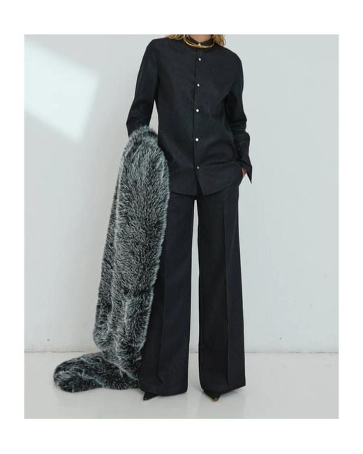 DARKPARK Blue Poppy Flared Pants