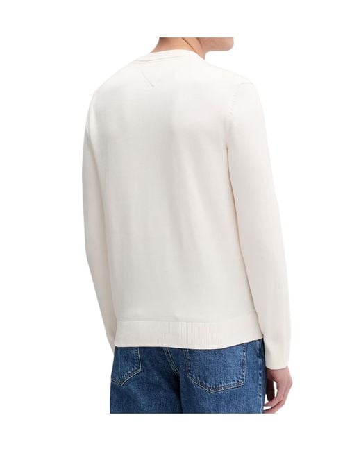 Tommy Hilfiger White Crew Neck Sweatshirt for men