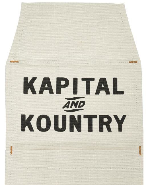Kapital White Canvas Pulp Phone Holder for men