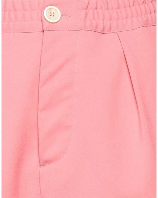 Marni Pink Solidcolor Wool Trousers