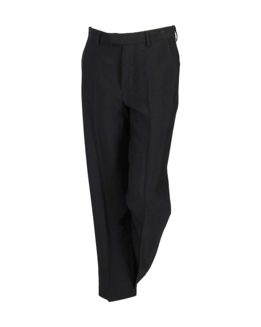 Ann Demeulemeester Black Gaelle Straight-Leg Trousers