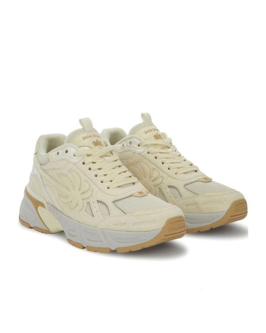 Palm Angels Natural Palm Tree Patch Chunky Sole Sneakers for men